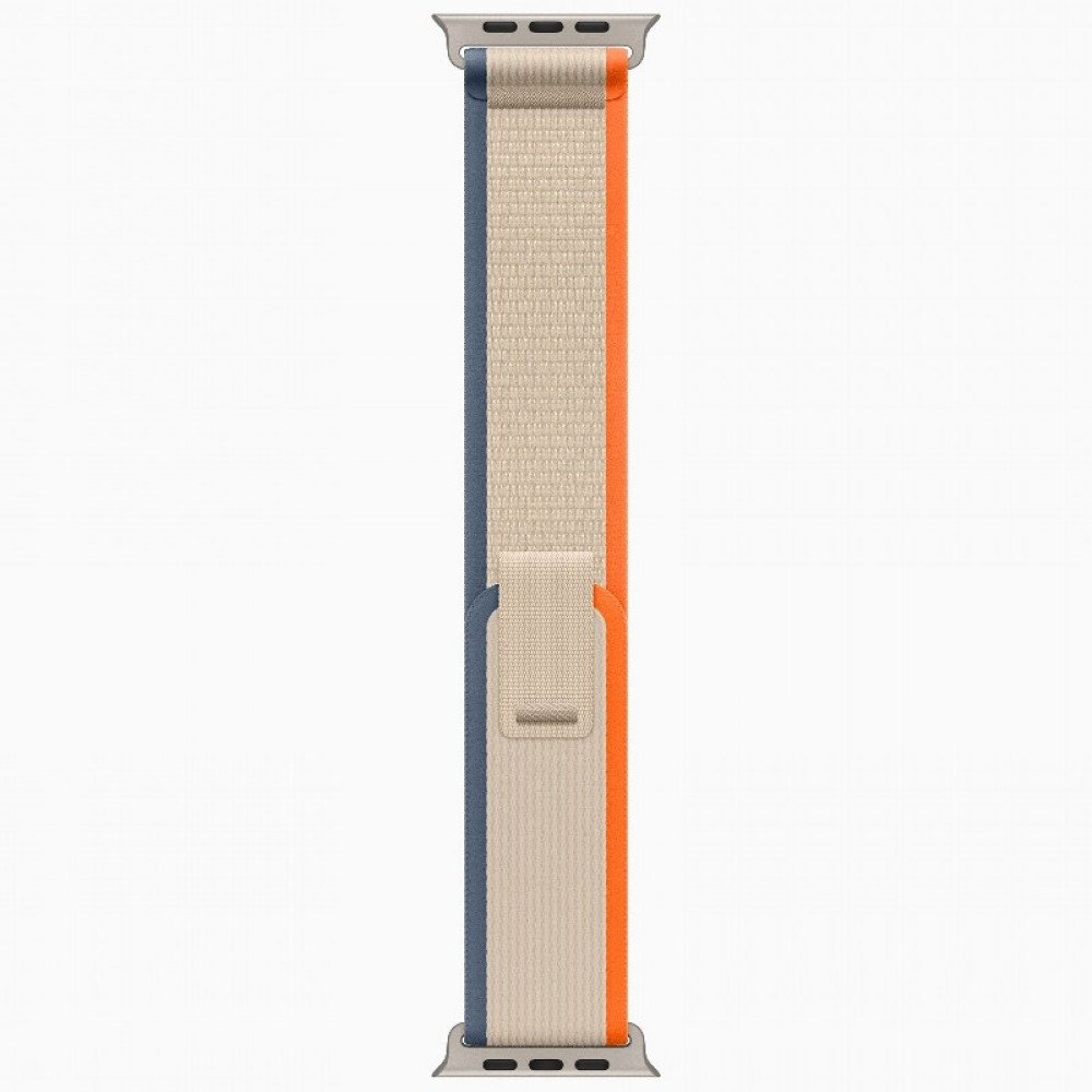 Apple Watch Ultra 2 LTE 49 мм Orange/Beige Trail Loop S/M (титановый корпус, титановый/бежево-оранжевый, нейлоновый ремешок S/M) MRF13 фото-3