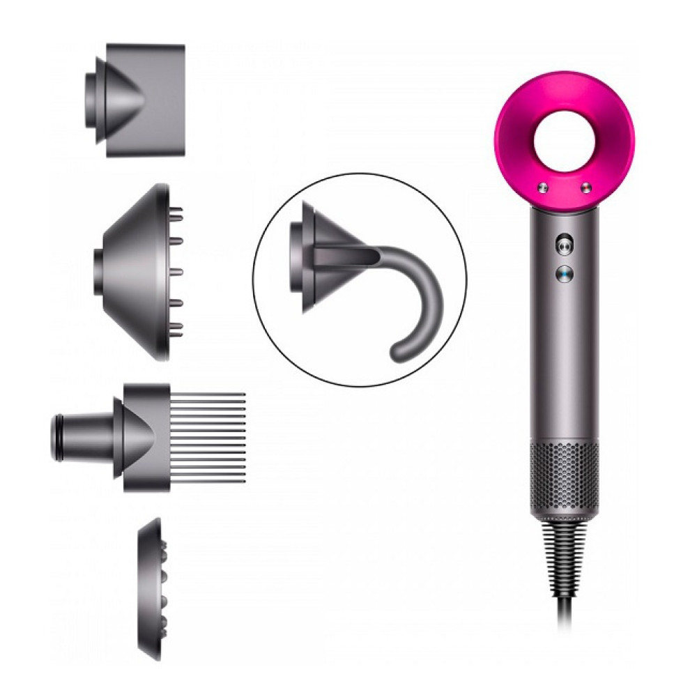 Dyson HD07 Supersonic (никель/фуксия) 386732-01