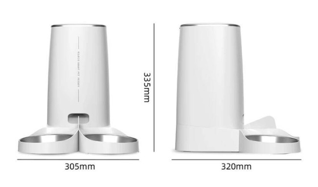 ROJECO 4L WiFi Version Smart Pet Feeder With Double Bowl фото-5 ROJECO 4L WiFi Version Smart Pet Feeder With Double Bowl фото-5