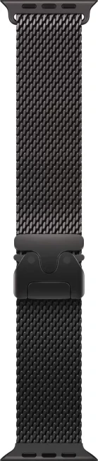 Apple Watch Ultra 3 LTE 49 мм (титановый корпус, черный/черный, миланская петля M) фото-3