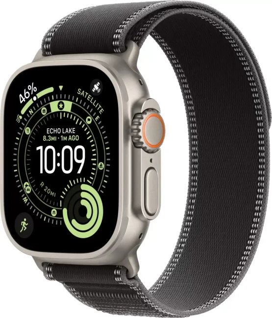 Apple Watch Ultra 3 LTE 49 мм (титановый корпус, природный/черный, нейлоновый ремешок размера S/M) Apple Watch Ultra 3 LTE 49 мм (титановый корпус, природный/черный, нейлоновый ремешок размера S/M)