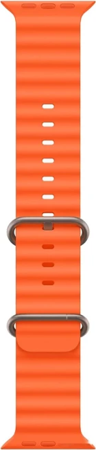 Apple Watch Ultra 2 LTE 49 мм (титановый корпус, титановый/оранжевый, ремешок из эластомера) фото-3