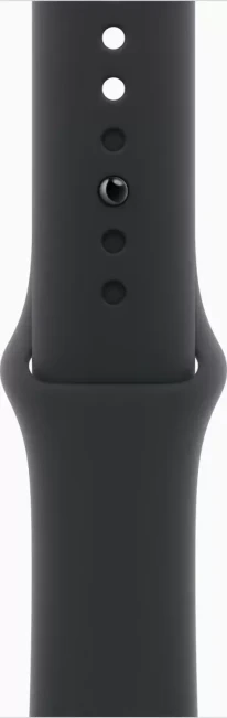 Apple Watch Series 11 42 мм (алюминиевый корпус, черный/черный, спортивный силиконовый ремешок S/M) фото-3