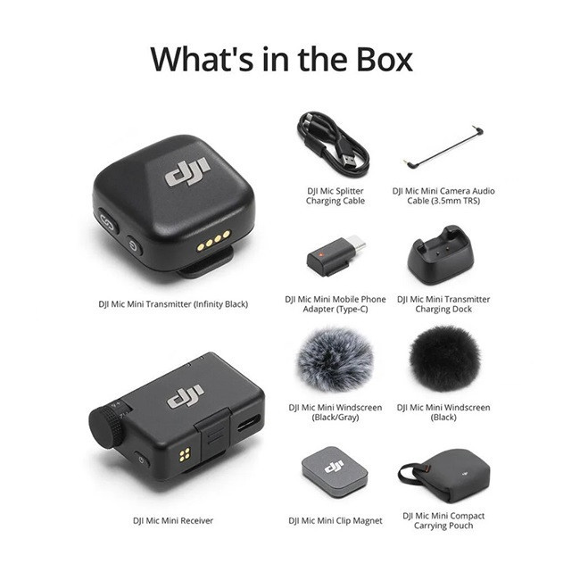 DJI Mic Mini (1 TX + 1 RX) фото-5 DJI Mic Mini (1 TX + 1 RX) фото-5