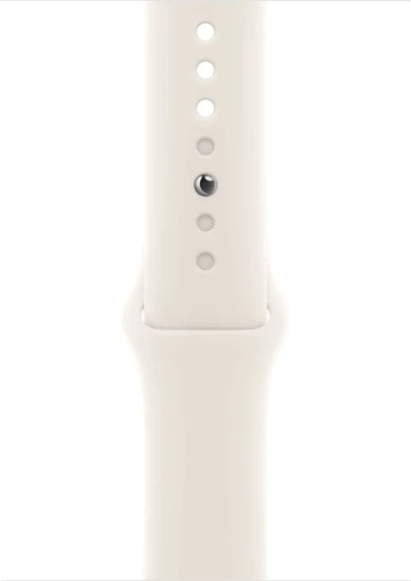 Apple Watch SE 3 44 мм (алюминиевый корпус, звездный свет/звездный свет, спортивный силиконовый ремешок M/L)  фото-3