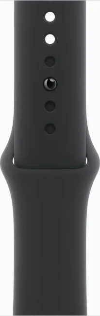 Apple Watch Series 11 42 мм (алюминиевый корпус, черный/черный, спортивный силиконовый ремешок M/L)  фото-3