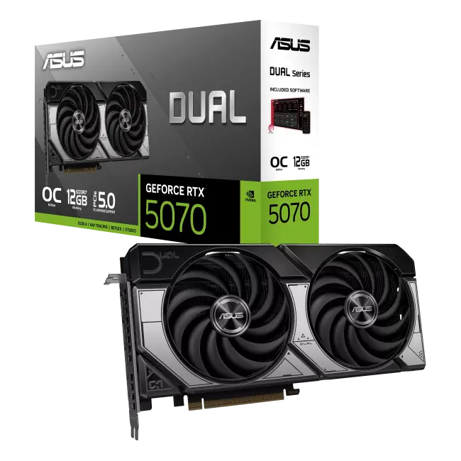 ASUS Dual GeForce RTX 5070 12GB GDDR7 - фото1 ASUS Dual GeForce RTX 5070 12GB GDDR7 - фото1