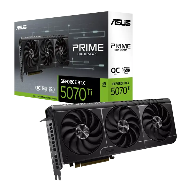 ASUS Prime GeForce RTX 5070 Ti 16GB GDDR7 - фото1 ASUS Prime GeForce RTX 5070 Ti 16GB GDDR7 - фото1