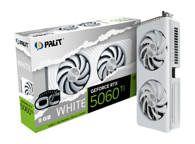 Palit GeForce RTX 5060 Ti White - фото1 Palit GeForce RTX 5060 Ti White - фото1