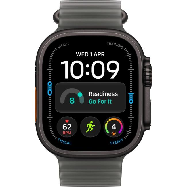Apple Watch Ultra 4 LTE 49 мм (титановый корпус, черный/черный, ремешок из эластомера) - фото2 Apple Watch Ultra 4 LTE 49 мм (титановый корпус, черный/черный, ремешок из эластомера) - фото2