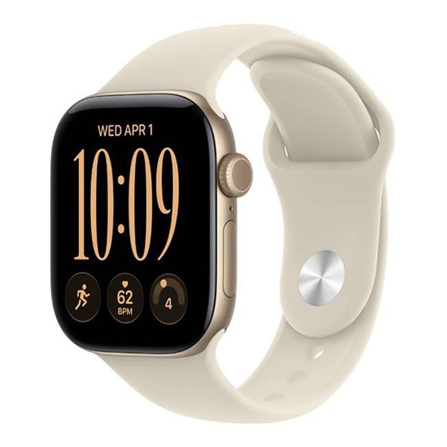 Apple Watch Series 12 42 мм (алюминиевый корпус, светлое золото/песочный, спортивный силиконовый ремешок S/M) Apple Watch Series 12 42 мм (алюминиевый корпус, светлое золото/песочный, спортивный силиконовый ремешок S/M)