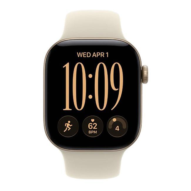 Apple Watch Series 12 42 мм (алюминиевый корпус, светлое золото/песочный, спортивный силиконовый ремешок S/M) фото-2 Apple Watch Series 12 42 мм (алюминиевый корпус, светлое золото/песочный, спортивный силиконовый ремешок S/M) фото-2